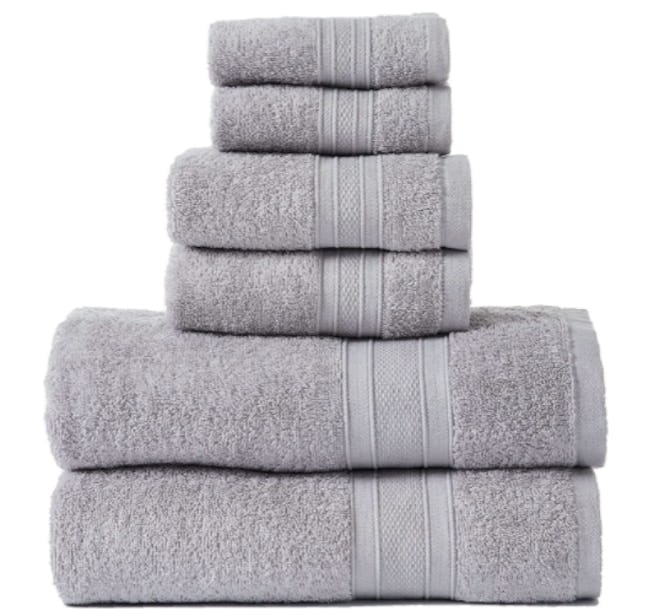 TRIDENT Soft and Plush Towel Set (6 Pieces)