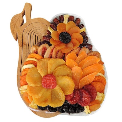 dried fruit with pear shaped bowl from costco