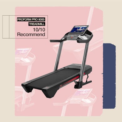 An editor's review of the ProForm Pro 9000 treadmill, a fitness machine that upgraded her home worko...