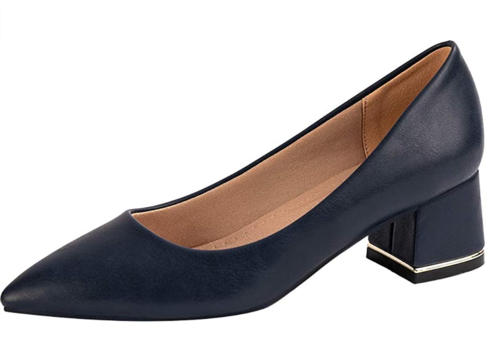 LAMHER Low Chunky Heel Pump 