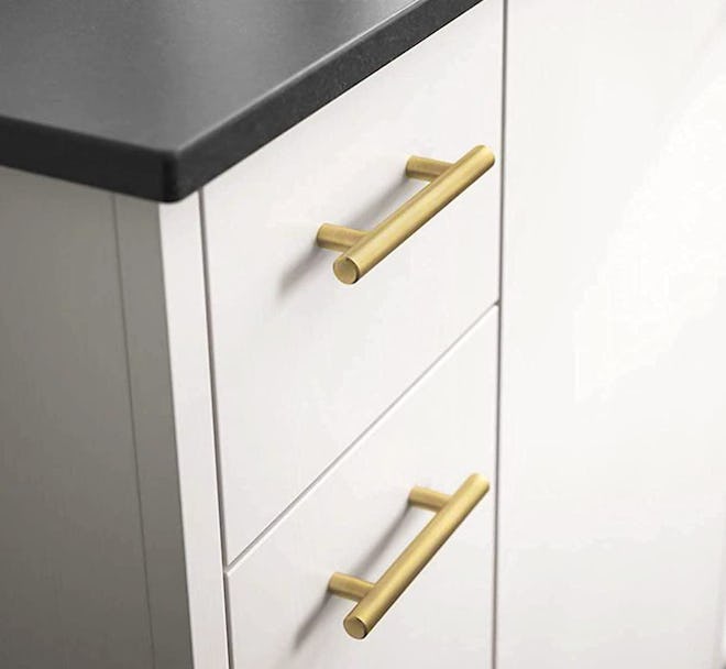 goldenwarm Brushed Brass Cabinet Pulls  (10-Pack)