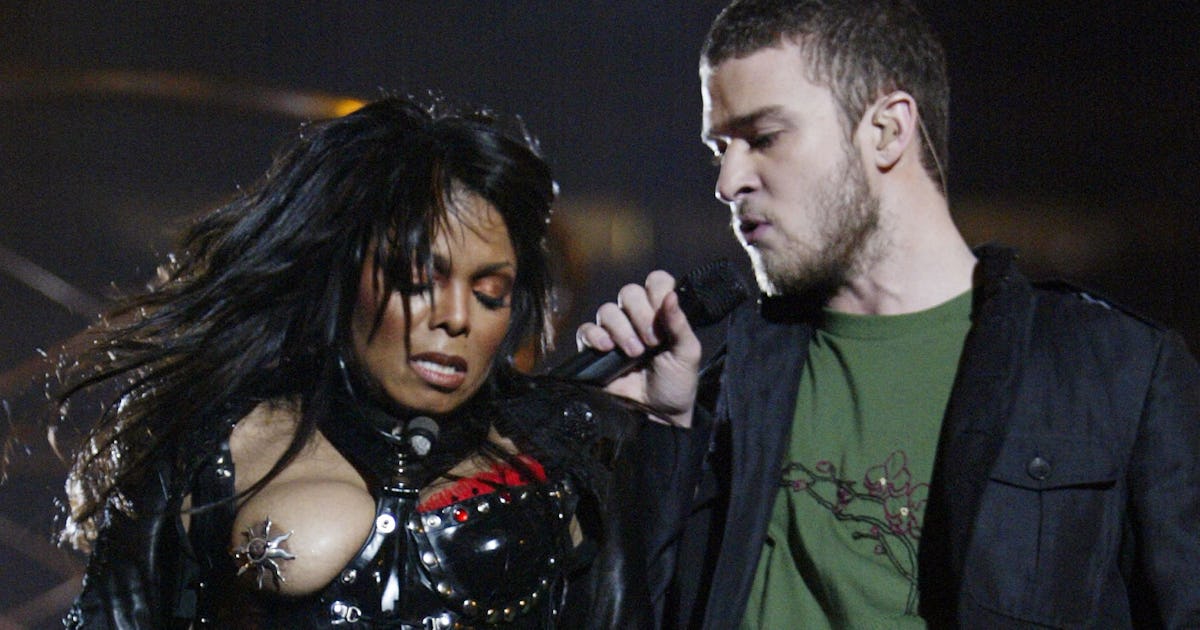 breast show halftime jackson Janet breast show halftime jackson Janet