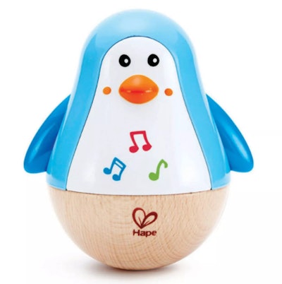 Hape Penguin Musical Wobbler is a popular 2021 toy for babies