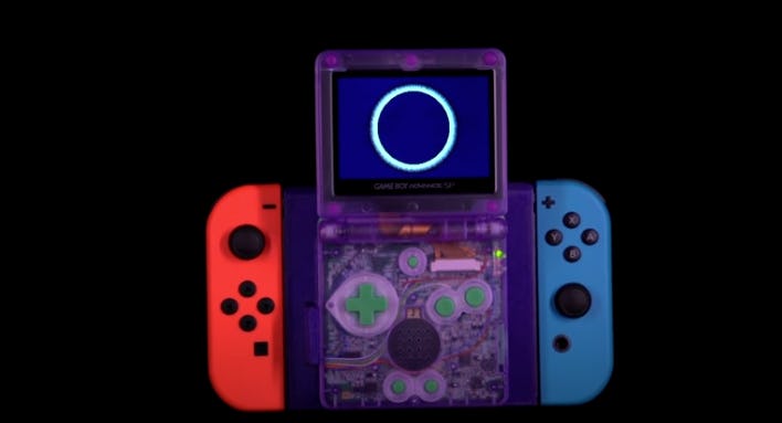 A screenshot of the gameboy advance switch