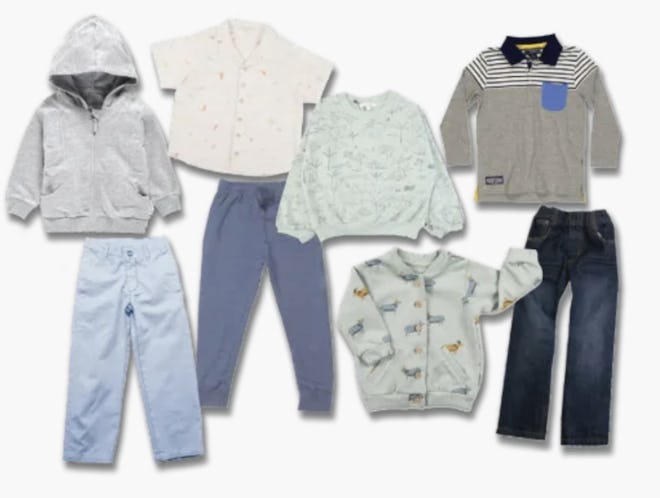 four boys outfits from Kids' Clothing Subscription From Everlasting Wardrobe