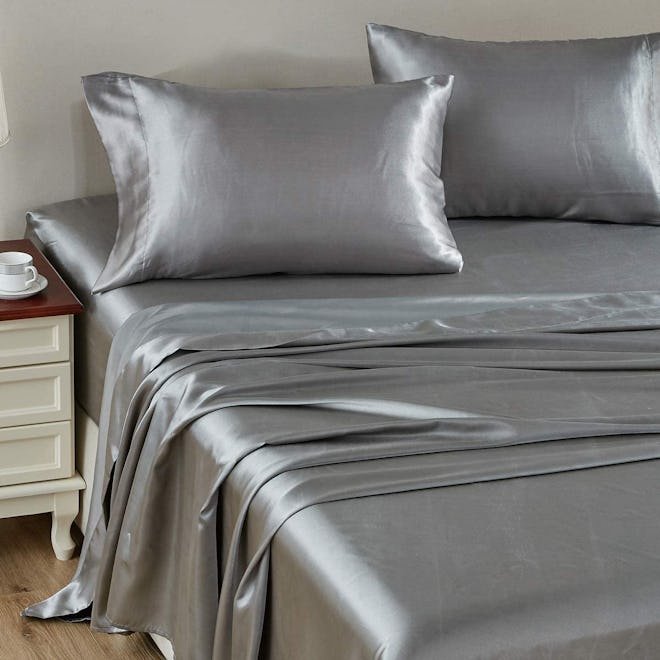CozyLux Satin Bed Sheet Set