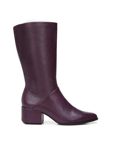 Franco Jaxine Tall Boot in Plum Leather from Franco Sarto.