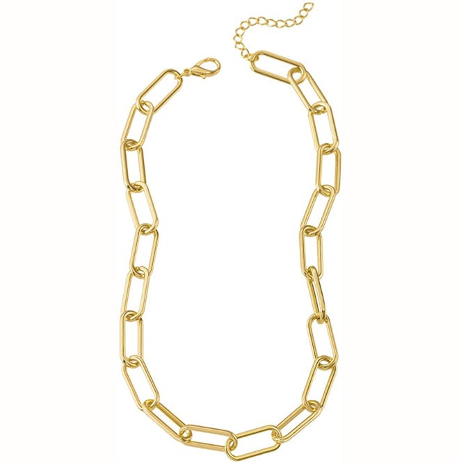 Reoxvo 18k Gold Plated Chain Necklace 