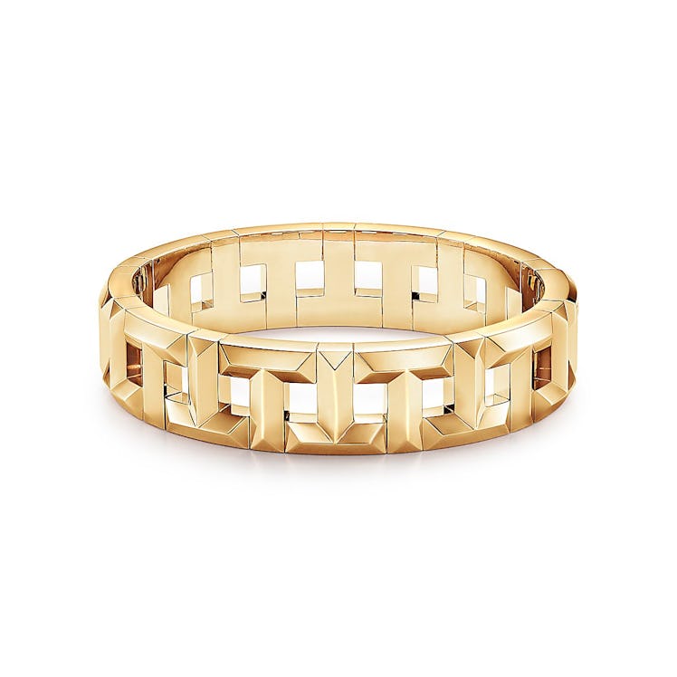 True Hinged Bracelet in 18k Gold from Tiffany & Co. Tiffany T.