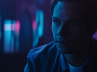 Dylan O’Brien as Fred in the sci-fi thriller Flashback