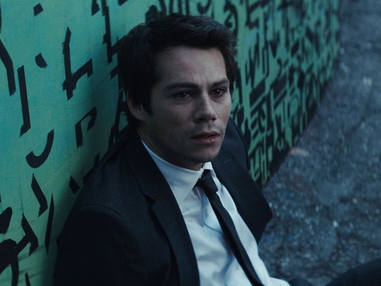Dylan O’Brien stars as Fred in the sci-fi thriller Flashback. 