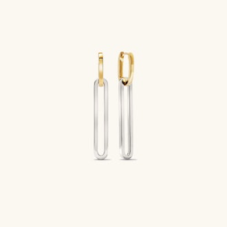 Harris Two-Tone Convertible Link Earrings Mejuri