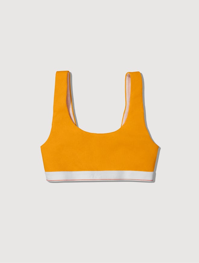 Heron Preston for Calvin Klein Women's Organic Cotton Rib U-Back Bra