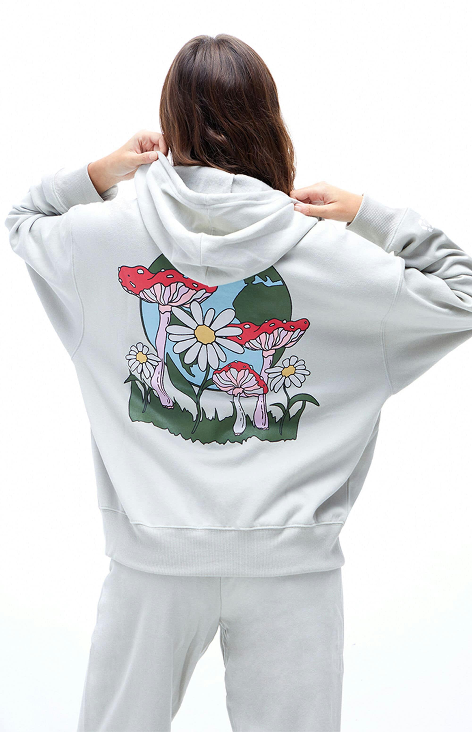 PacSun's mushroom and daisy hoodie.