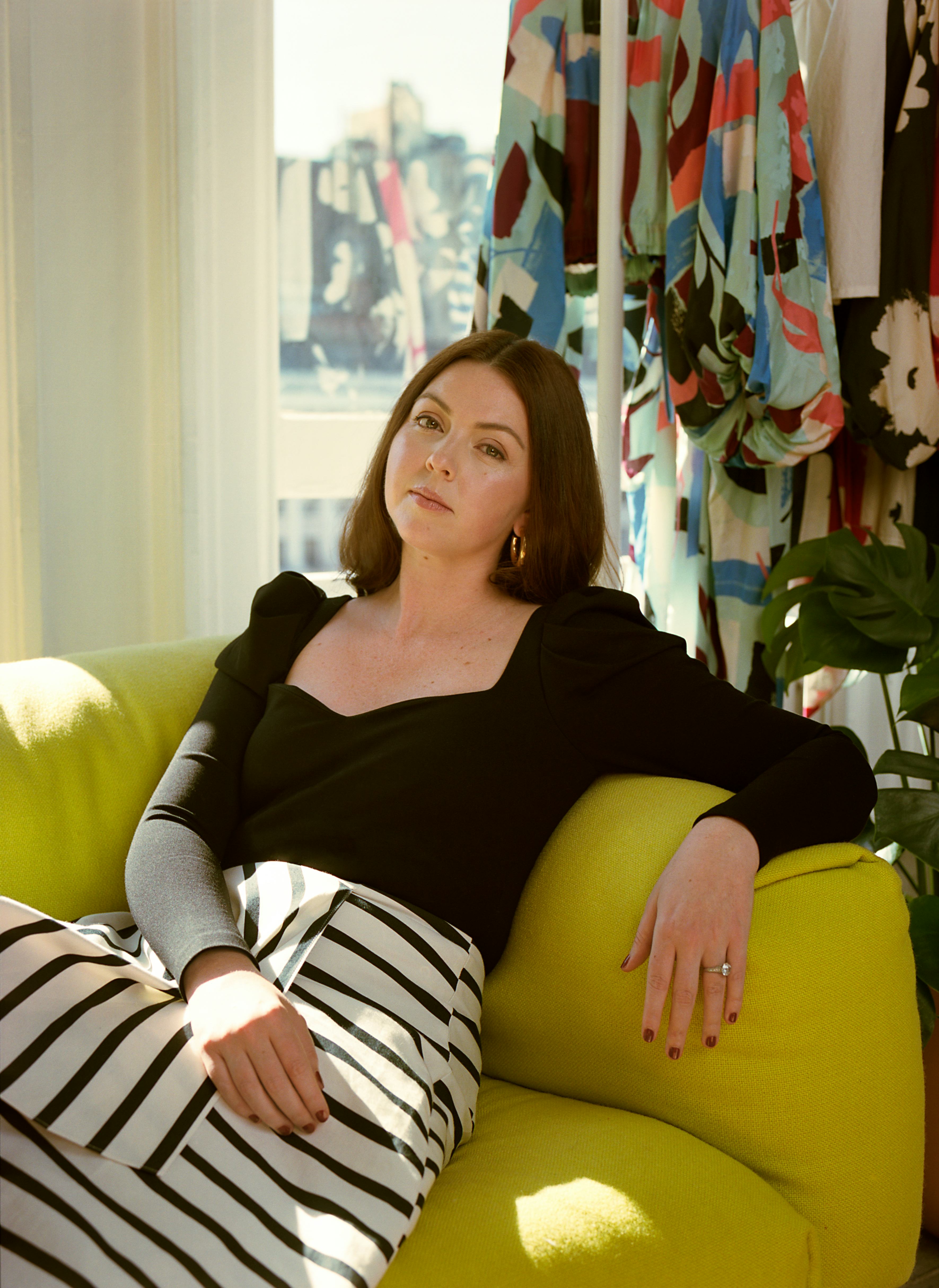 Tanya Taylor in her New York studio