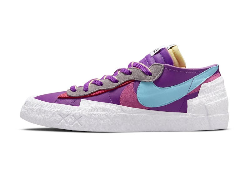 Kaws Sacai Nike Blazer Low Purple Dusk