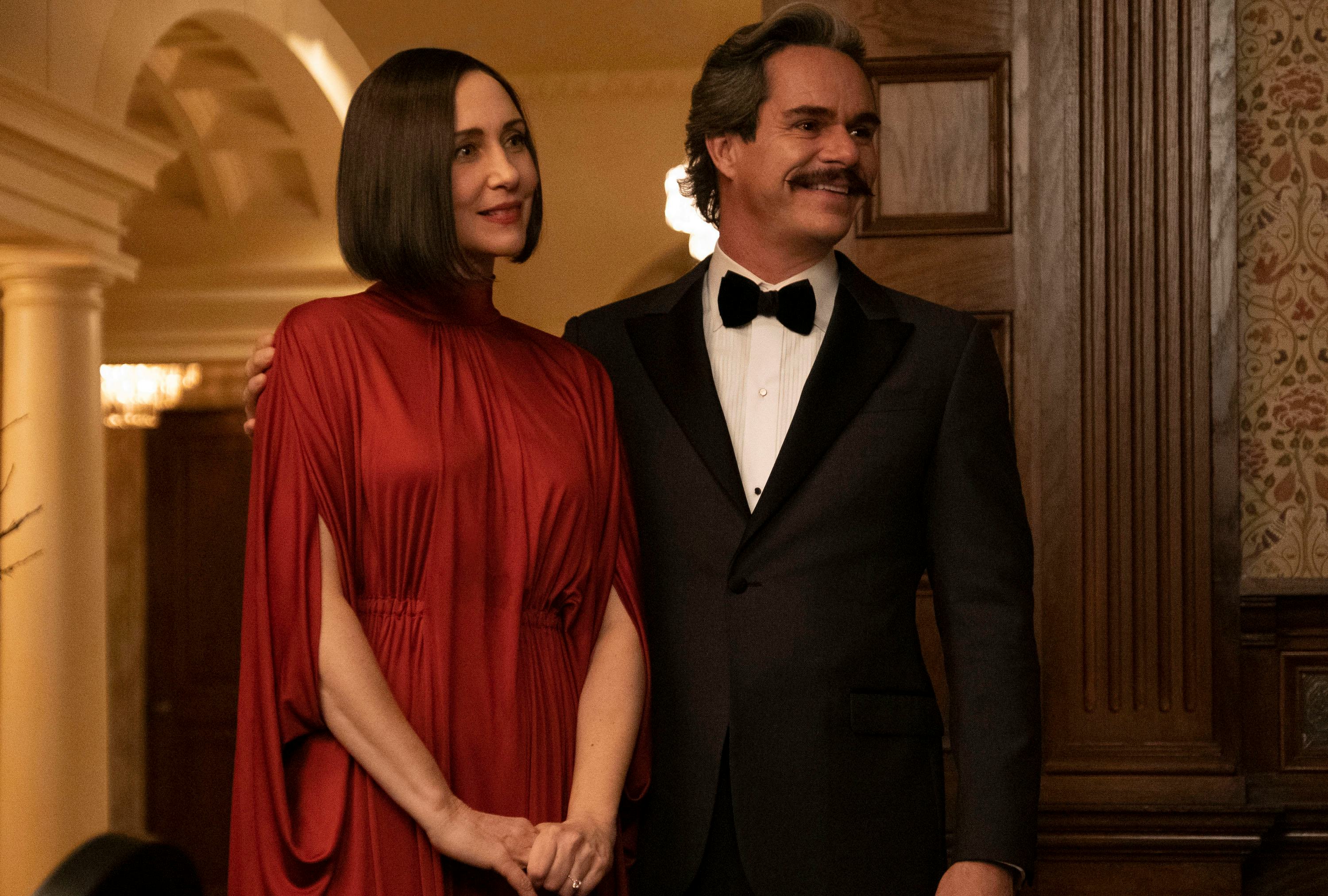 Vera Farmiga and Jack Dalton play Kate Bishop&rsquo;s shady family members in &lsquo;Hawkeye.'