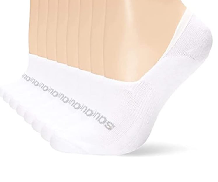 Saucony No Show Cushioned Invisible Liner Socks (8 Pairs)