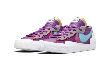 Kaws Sacai Nike Blazer Low Purple Dusk