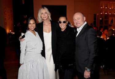 Charlize Theron, ballerina Misty Copeland, designer Donna Karan and Breitling CEO Georges Kern posin...