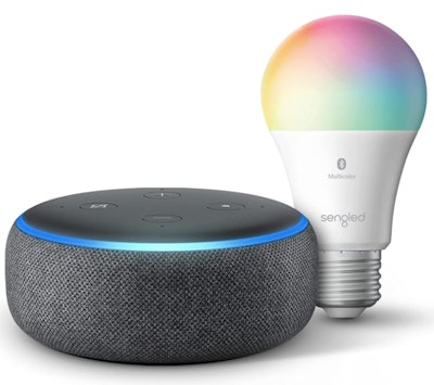 Echo Dot (3rd Gen) with Sengled Smart Color bulb