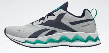 Reebok's 2021 Black Friday sale includes these Zig Elusion Energy Shoes in blue, grey, and green,