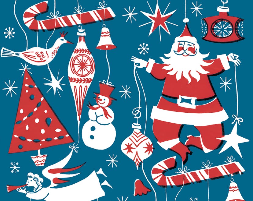 graphic illustration vintage style in article about when is santa's birthday 