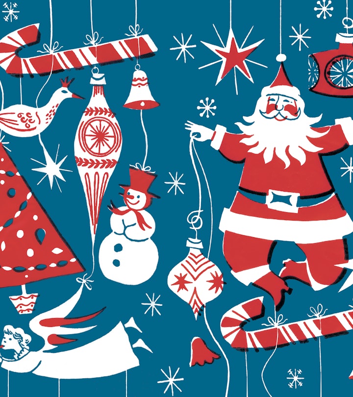graphic illustration vintage style in article about when is santa's birthday 