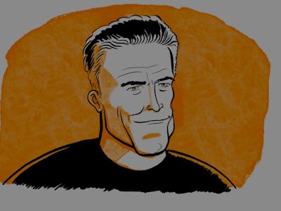 A caricature of Bruce Campbell