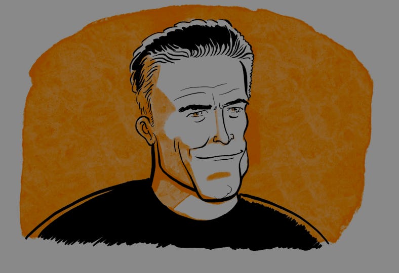 A caricature of Bruce Campbell