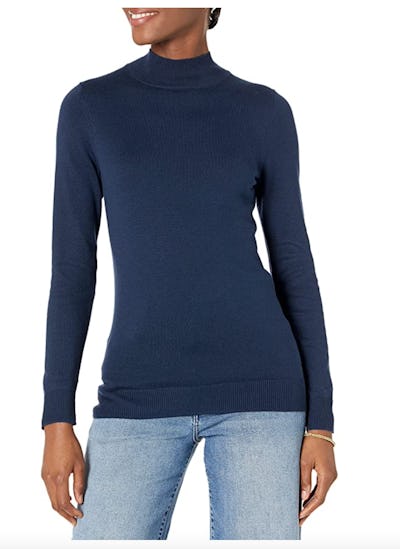 Amazon Essentials Lightweight Long-Sleeve Mockneck Sweater