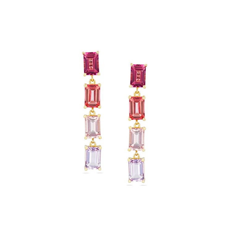pink ombre earrings