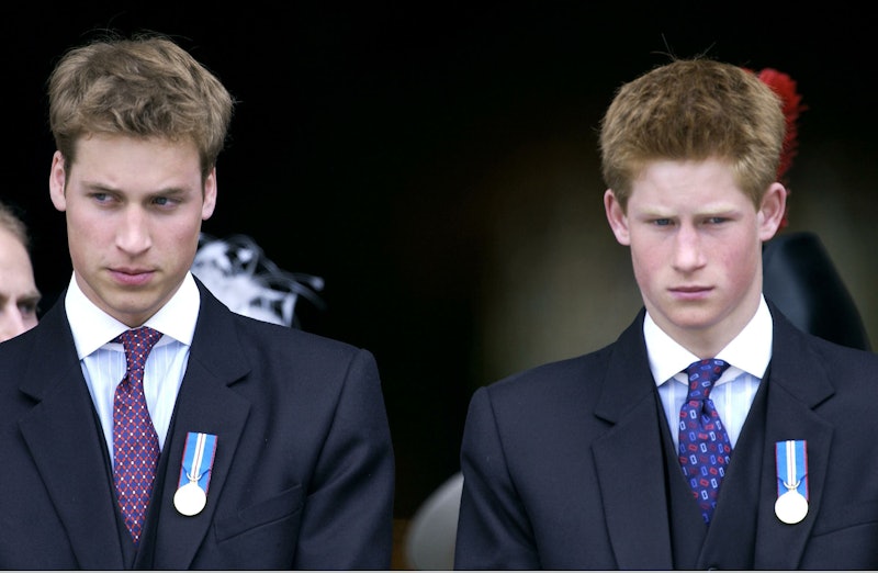 Prince William and Prince Harry in 2002
