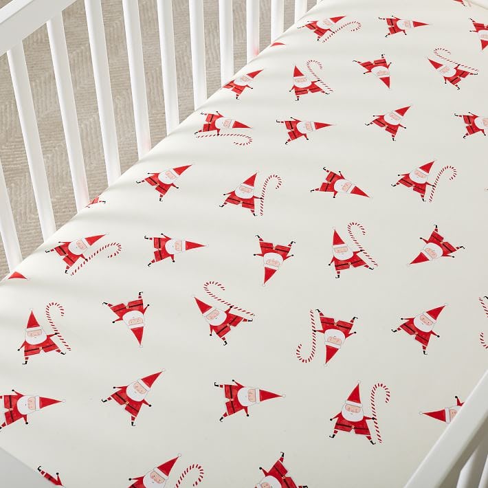 Pottery barn deals christmas crib sheet