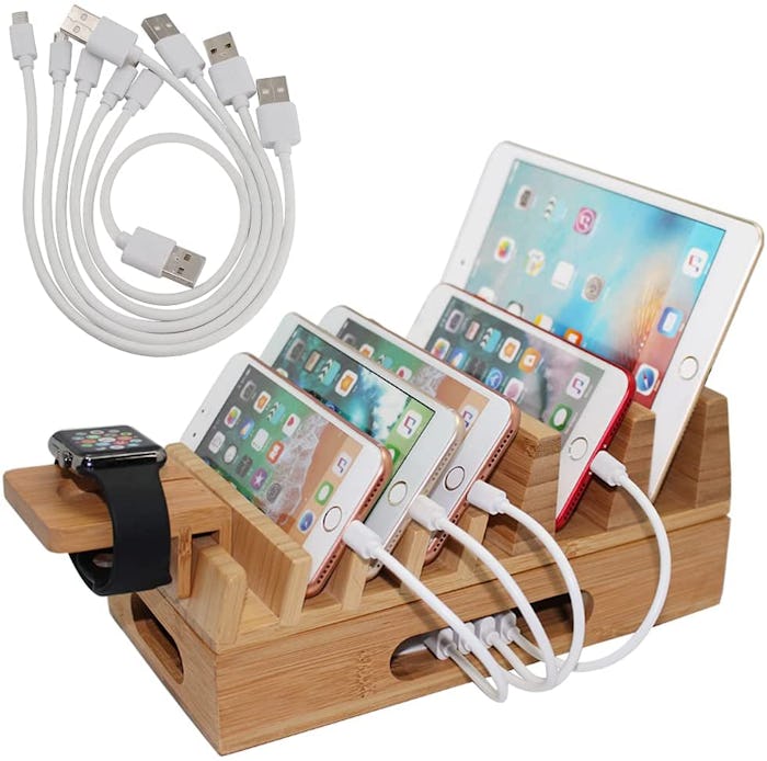 Pezin & Hulin Bamboo Charging Station And Organizer