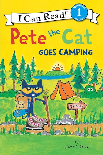 Cover art for 'Pete the Cat Goes Camping (I Can Read Level 1)' 