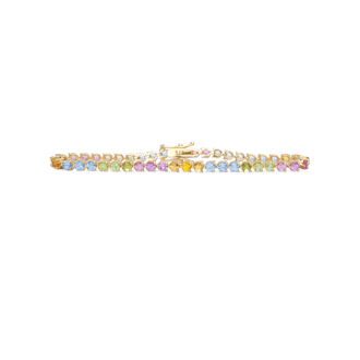 Rainbow Bright Tennis Bracelet from STONE AND STRAND.