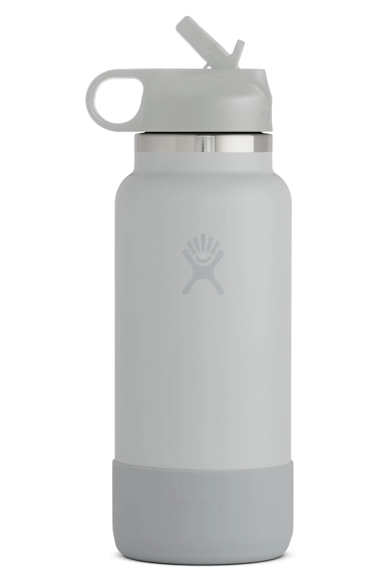 Hydro Flask 32-Ounce Wide Mouth Bottle with Straw Lid & Flex Boot