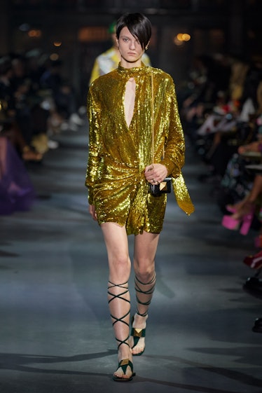 Valentino gold dress