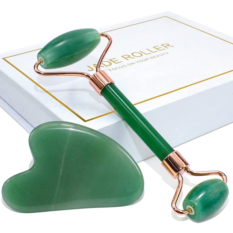 BAIMEI Jade Roller & Gua Sha Set 