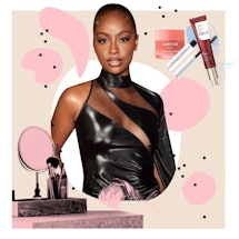 Justine's Skye's beauty routine and makeup essentials.