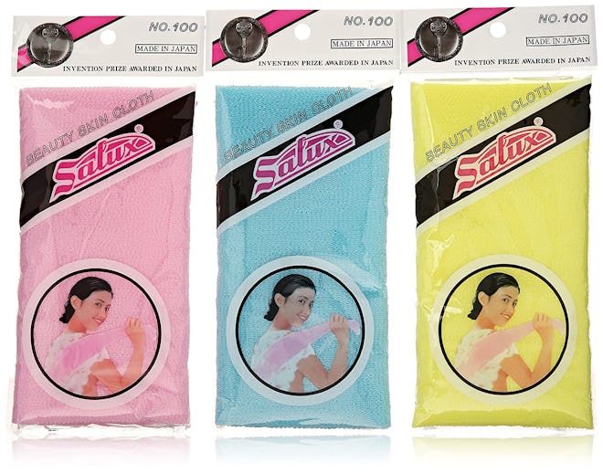 Salux Nylon Japanese Beauty Wash Cloth (3-Pack)