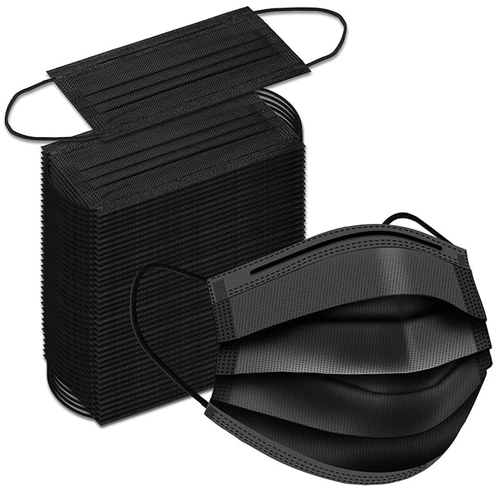 ZTANPS Black Disposable Face Masks (100-Pack)