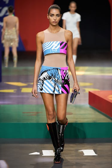 Dior mini skirt and bandeau