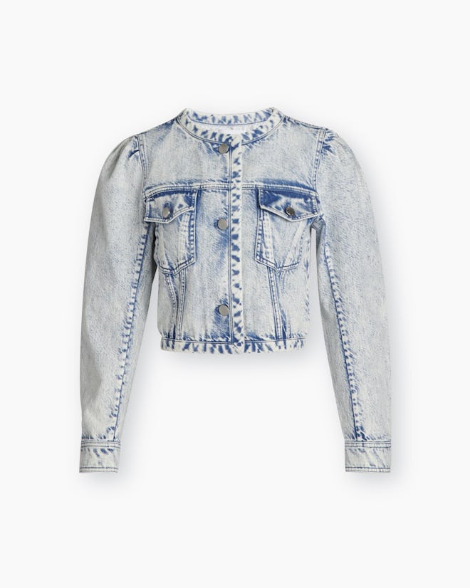 Dakota acid wash denim jacket from Tanya Taylor.