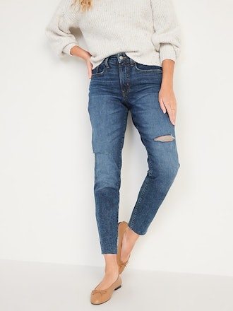 High-Waisted Curvy O.G. Straight Ripped Jeans