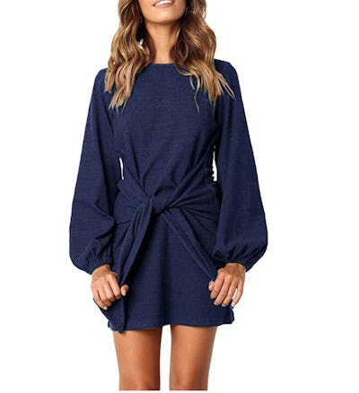 R.Vivimos Long Sleeves Tie Waist Dress