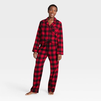 Wondershop Holiday Buffalo Check Plaid Flannel Matching Family Pajama Set