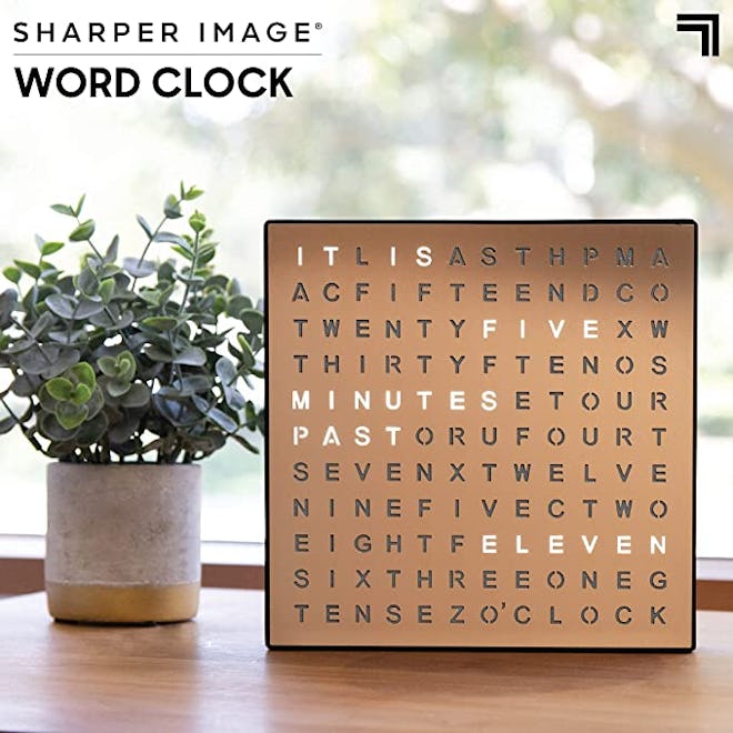 Sharper Image Light Up Electronic Word Clock