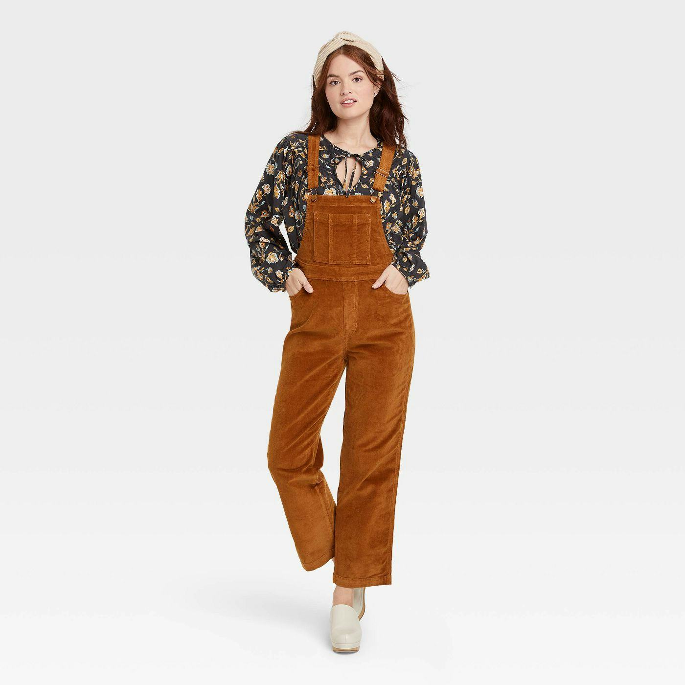 Universal Thread Corduroy Straight Fit Overalls